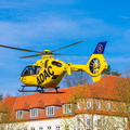 ADAC Hubschrauber beim Abflug